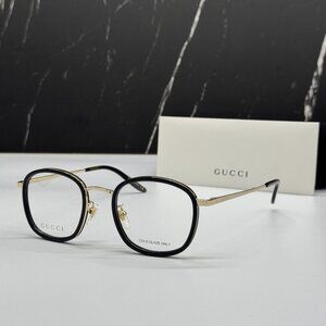 NEW GUCCI EYEGLASSES GG0678OA 001 ROUND EYEWEAR
